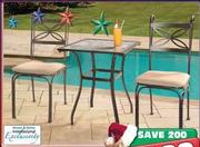 House & Home International Exclusively 3 Piece Cabrera Bistro Patio Suite
