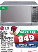 LG Silver Mirror Grill Microwave-26Ltr