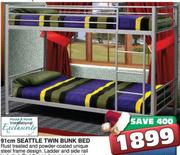 Seattle Twin Bunk Bed-91cm