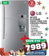 LG Silver Platinum Frost Free Top  Freezer Fridge-554Ltr