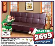 Calgan  Sandy Leathermate Sleeper Couch
