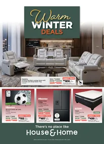 House & Home Namibia : Warm Winter Deals (15 June - 12 July 2026)