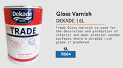 Dekade Gloss Varnish-5L