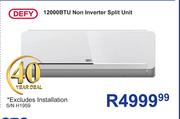 Defy 12000 BTU Non Inverter Split Unit S/N H1959