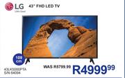 LG 43" FHD LED TV 43LK5000PTA S/N 64094