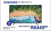 Samsung 43" UHD Flat TV UA43NU7100KXXA S/N 64316
