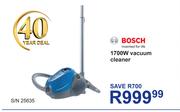 Bosch 1700W Vacuum Cleaner S/N 25635