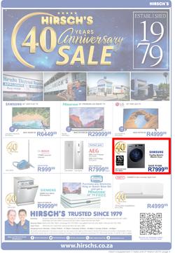 Hirsch's : 40 Year Anniversary Sale (22 Feb - 3 March 2019), page 1