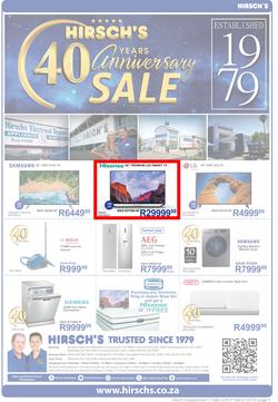 Hirsch's : 40 Year Anniversary Sale (22 Feb - 3 March 2019), page 1