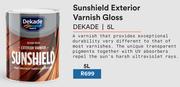 Dekade Sunshield Exterior Varnish Gloss-5L