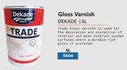 Dekade Gloss Varnish-5L