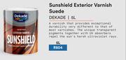 Dekade Sunshield Exterior Varnish Suede-5L