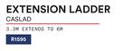 Caslad Extension Ladder 3.3m Extends To 6m