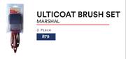 Marshal 3 Piece Ulticoat Brush Set