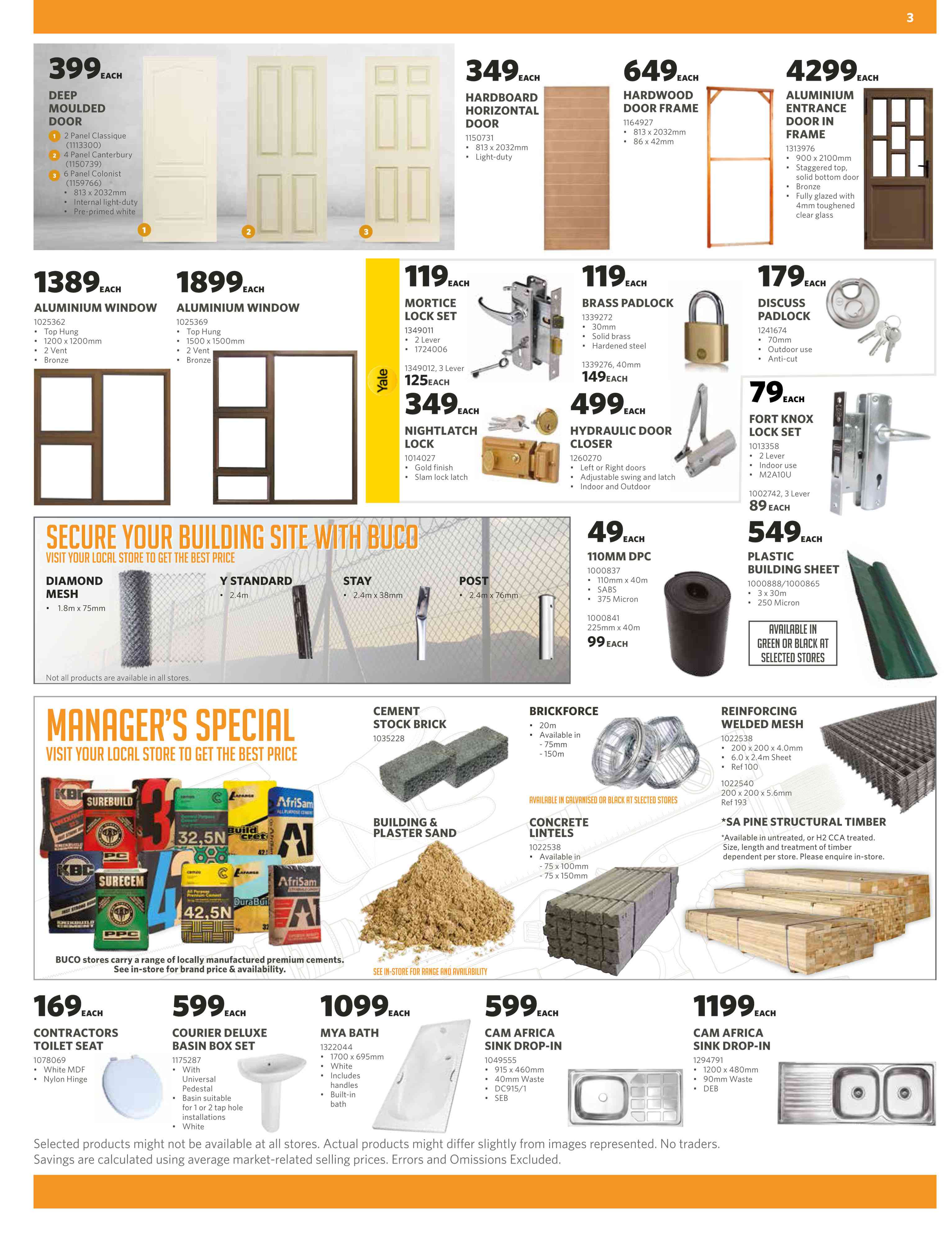 Special Hardboard Horizontal Door813 x 2032mm — www.guzzle.co.za