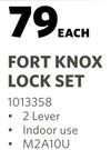 Fort Knox Lock Set (2 Lever)-Each