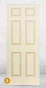 Deep Moulded Door (6 Panel Colonist)-813 x 2032mm Each