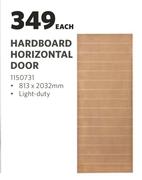 Hardboard Horizontal Door-813 x 2032mm