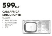 Cam Africa Sink Drop In-915 x 460mm Each