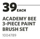 Academy Bee 3-Piece Paint Brush Set 1004789