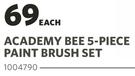 Academy Bee 5-Piece Paint Brush set 1004790