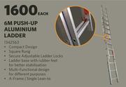 6m Push-Up Aluminium Ladder 1342563