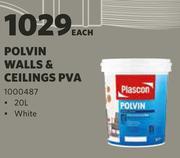 Plascon Polvin Walls & Ceilings PVA-20Ltr