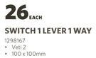 Switch 1 Lever 1 Way 1298167