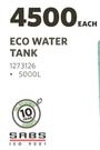 Eco Water Tank 5000Ltr 1273126