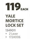 Yale 2 Lever Mortice Lock Set 1349011
