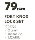 Fort Knox 2 Lever Lock Set M2A10U