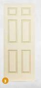 Swartland 6 Panel Colonist Moulded Door 1159766