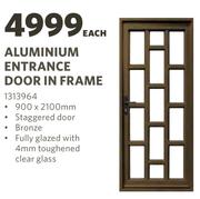 Aluminium Entrance Door In Frame 1313964