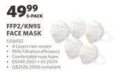 FFP2/KN95 Face Mask-5's Pack