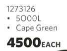Eco 5000L Water Tank (Cape Green)-Each