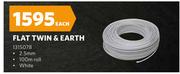 Flat Twin & Earth Wire-Each