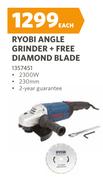 Ryobi Angle Grinder + Free Diamond Blade