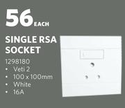 Veti Single RSA Socket-Each