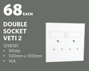 Veti Double Socket Veti 2-Each