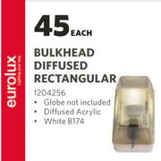 Eurolux Bulkhead Diffused Rectangular-Each