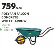 Lasher Polypan Falcon Concrete Wheelbarrow-Each