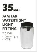Eurolux Jam Jar Waterlight Light Fitting-Each