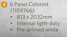 Deep Moulded Door (6 Panel Colonist) 813 x 2032mm-Each