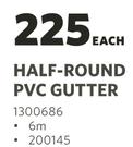Half Round PVC Gutter 1300686