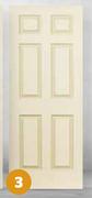 Deep Moulded Door (6 Panel Colonist) 813 x 2032mm-Each