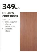 Hollow Core Door 813 x 2032mm-Each