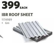 IBR Roof Sheet 6m-Each