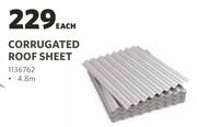 Corrugated Roof Sheet 4.8m-Each