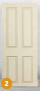 Deep Moulded Door (4 Panel Canterbury) 813 x 2032mm-Each