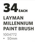 Layman Millennium Paint Brush 50mm-Each